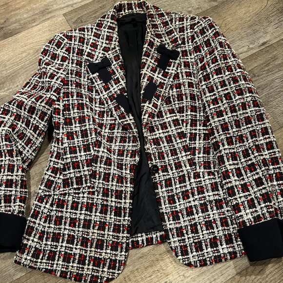 Escada tweed blazer jacket size 40 - Picture 1 of 10